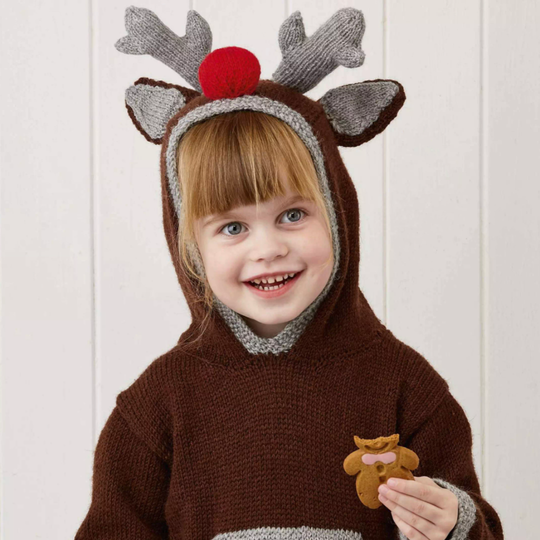 Reindeer hoodie hotsell