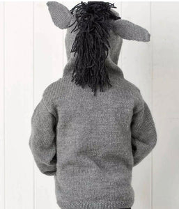 Donkey Hoodie Jane Burns Knitting Pattern