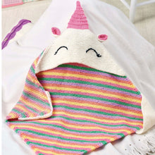 Load image into Gallery viewer, Unicorn Dreams Hooded Blanket
