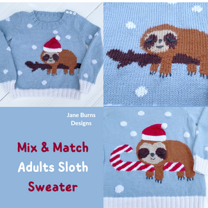 Adult Sleepy Sloth Sweater