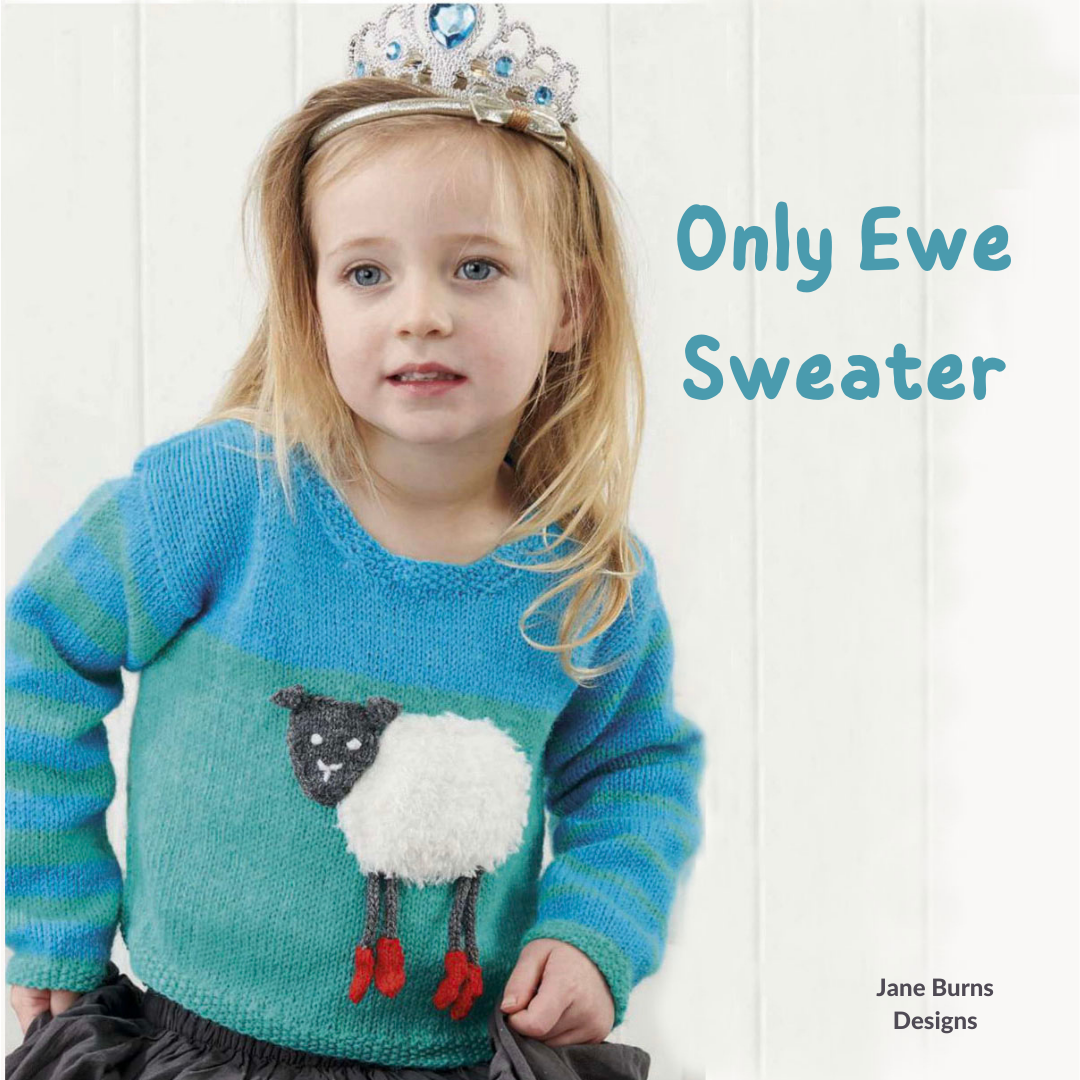 Only Ewe, Simple Kids Sheep Sweater - Knitting Pattern