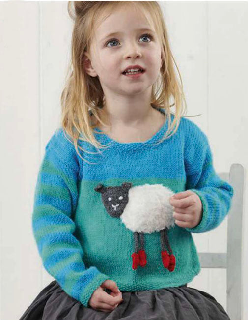 Only Ewe, Simple Kids Sheep Sweater - Knitting Pattern