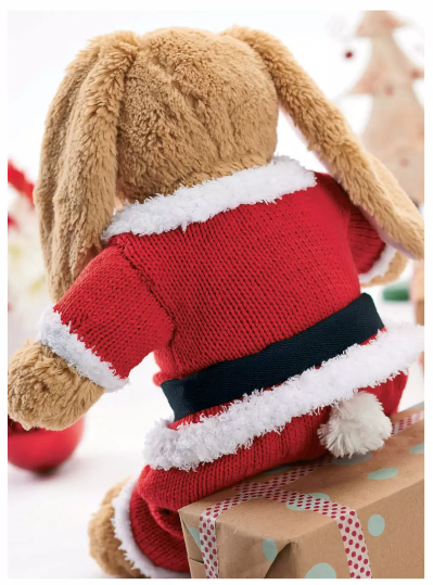 Santa and Mrs Claus Teddy Bear Outfits - Knitting Pattern