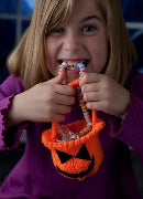 Trick or Treat Pumpkin Bowl, Halloween Knitting Pattern