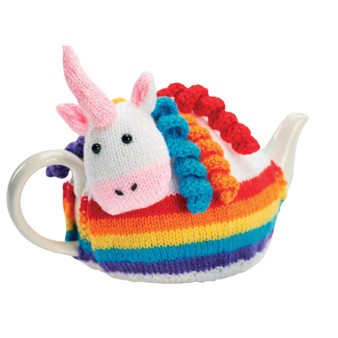 Rainbows &  Unicorn Tea Cosy - Knitting Pattern