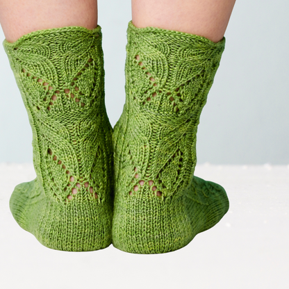 Wood Millet Socks, Lace Socks - Knitting Pattern