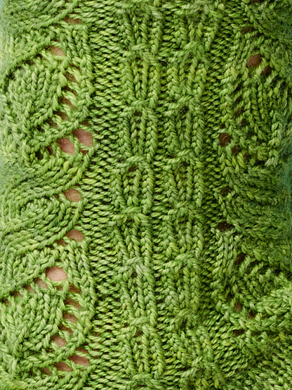 Wood Millet Socks, Lace Socks - Knitting Pattern