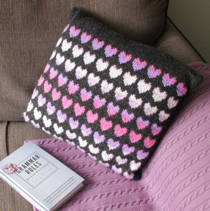 Home is Where the Heart Is, Colourwork Cushion - Knitting Pattern