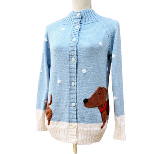 Dachshund in the Snow Cardigan ADULT