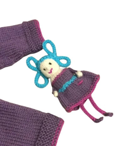 Dolly in my Pocket, Girls Seamless Dress Pattern with Doll - Knitting Pattern