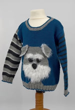 Load and play video in Gallery viewer, Bertie the Schnauzer Sweater knitting pattern JANE BURNS
