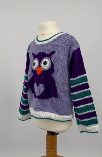 Owl Be Good Sweater knitting pattern