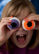 Eyes Out, Halloween Knitted Eye Balls - Knitting Pattern