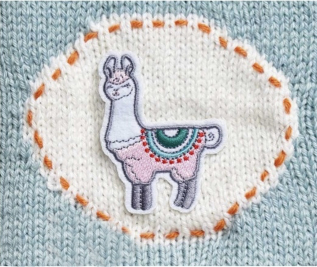 Drama Llama Vest, Childs Fiesta Time Tank Top with Motif - Knitting Pattern