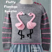 Load image into Gallery viewer, Fluffy Flamingo Sweater
