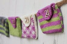Load image into Gallery viewer, Counting Down to Christmas Advent Knitted Bunting
