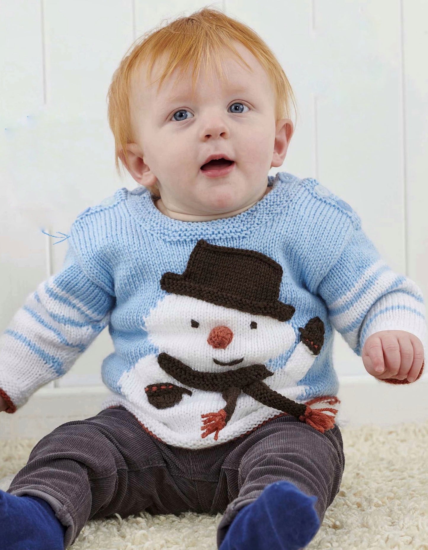 little snowman christmas jumper knitting pattern by jane burns intarsia baby sweater