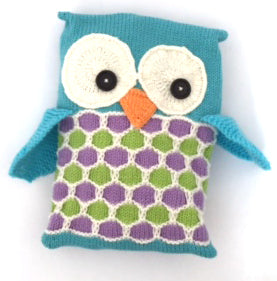 Pyjama Party Owl PJ Case - Knitting Pattern