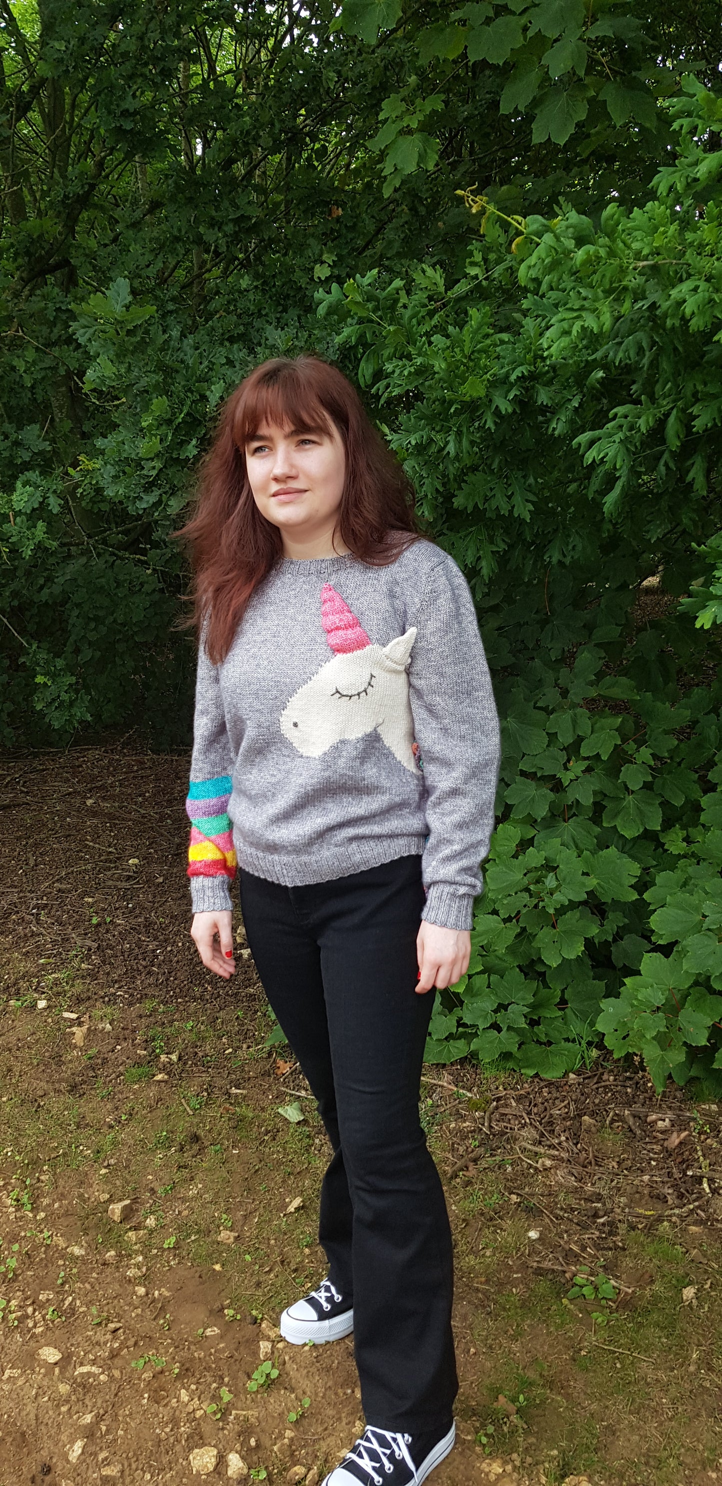 Unicorn and Rainbows Sweater Adult Pattern JANE BURNS