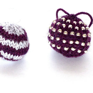 Christmas Glamour Mini Bead Baubles