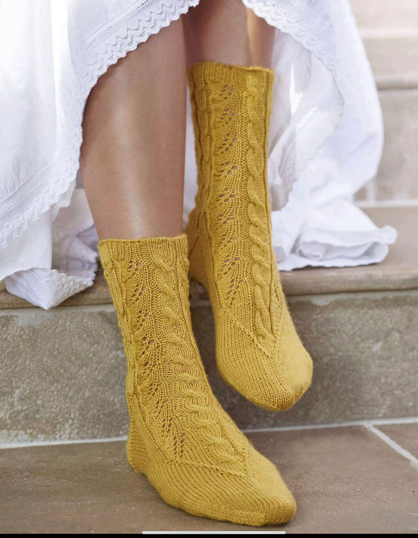 Oh So Sweet, Cable and Lace Socks - Knitting Pattern