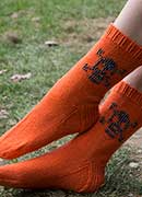 Not just for Halloween Beaded Skully Socks - Knitting Pattern